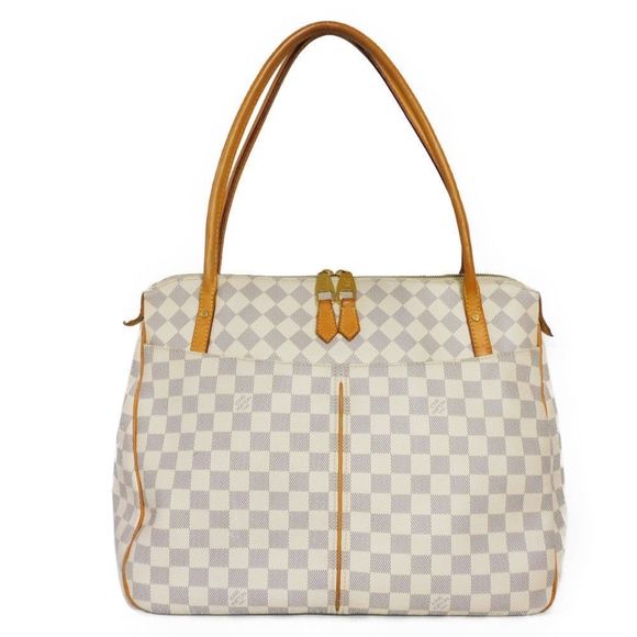 Louis Vuitton Tote Bag Figeri GM Shoulder Bag Damier Azur Natural - Picture 1 of 12